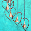 Hearts & Bells Flamed Spiral Mobile