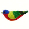 Painted Bunting Woolie Ornament - Qivras
