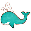 Whale Stained Glass Suncatcher