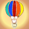 Hot Air Balloon Stained Glass Night Light