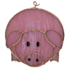 Pink Pig Stained Glass Suncatcher