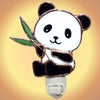 Panda Stained Glass Night Light