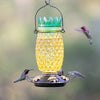 Pineapple Top Fill Glass Hummingbird Feeder