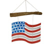 American Flag Glass Garden Mobile
