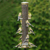 Quick Clean Nyjer Bird Feeder - 20" Antique Brass - Qivras