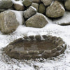 Sand Coated Ground Heated Birdbath