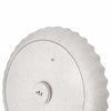 Scalloped Heated Birdbath w/Deck Mount