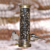 Quick Clean Tube Bird Feeder - 12" Antique Brass - Qivras