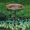 Copper Birdbath w/Iron Twig Stand - Qivras