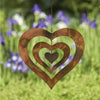 Triple Heart Flamed Ornament 12 inch