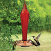 Faceted Glass Ruby Hummingbird Feeder - Qivras
