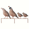 Quail Family Yard Art Garden Sculpture