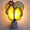 Flip Flops Stained Glass Night Light
