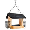 Cedar Hopper Feeder w/Suet Cages 3 qt