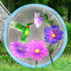 Hummingbird Glass Hanging Bird Bath