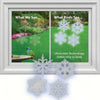 Snowflake WindowAlert Decal 4 pack