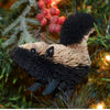 Skunk Bristle Brush Ornament