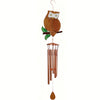 Owl Stained Glass Wind Chime 40"