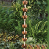 Lily Cups Flamed Rain Chain 96 inch