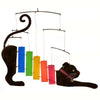 Rainbow Kitty Metal & Glass Mobile