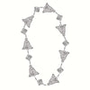 Silver Bell Metal Tree Garland
