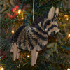 Zebra Bristle Brush Ornament