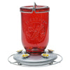 Mason Jar Red Hummingbird Feeder - Qivras