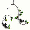 Forest Birds Glass Garden Mobile