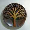 Raised Tree Flamed Metal Wall Sculpture 12 inch
