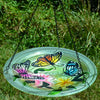 Butterflies Glass Hanging Bird Bath
