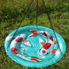 Koi Pond Glass Hanging Bird Bath