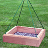 Hanging Tray Cedar Bird Feeder 12 inch