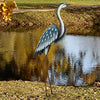 Blue Heron Metal Sculpture Up 44 inch