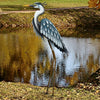 Blue Heron Metal Sculpture Down 41 inch