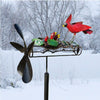 Cardinal Nest Whirligig Garden Stake