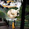 Emperor Brass Gong Natural Wood